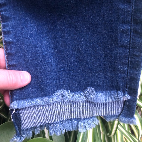 🤩 KUT FROM THE KLOTH SKINNY JEANS W/ H/L RAW HEM! SZ 12 😎 - Picture 5 of 12